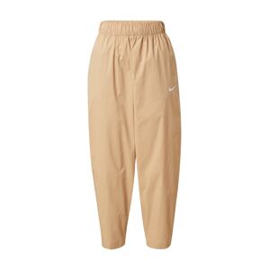 Nike Sportswear Nohavice  svetlobéžová / biela