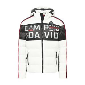 CAMP DAVID Zimná bunda  dymovo šedá / tmavosivá / ohnivo červená / čierna / biela
