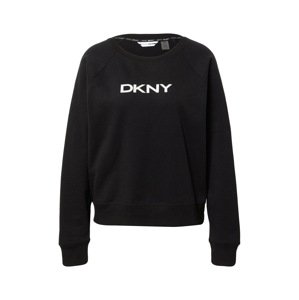 DKNY Performance Sweatshirt  čierna / striebornosivá / biela