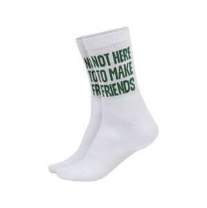 UNFOLLOWED x ABOUT YOU Ponožky 'Focus'  biela / zelená