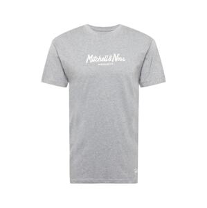 Mitchell & Ness Tričko  sivá melírovaná / biela