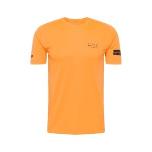 EA7 Emporio Armani T-Shirt  oranžová / čierna