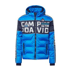 CAMP DAVID Zimná bunda  neónovo modrá / tmavomodrá / biela