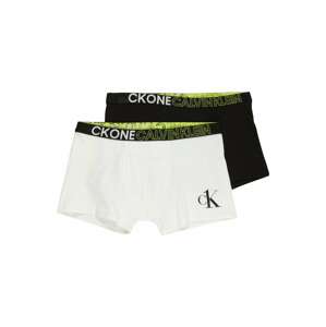 Calvin Klein Underwear Nohavičky  biela / čierna / neónovo zelená