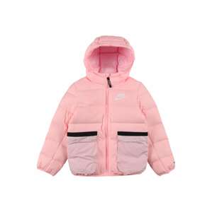 Nike Sportswear Zimná bunda  ružová / čierna / pastelovo fialová / biela