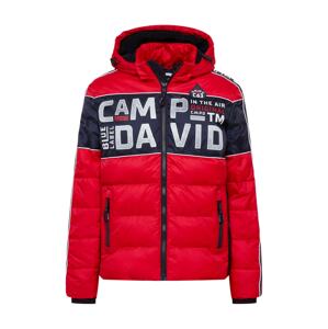 CAMP DAVID Zimná bunda  červená / biela / námornícka modrá
