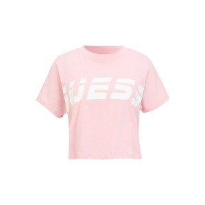GUESS Funkčné tričko 'ADELA'  ružová / biela