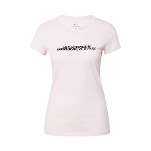 ARMANI EXCHANGE T-Shirt  pastelovo ružová / čierna