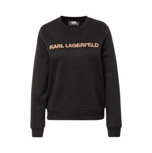 Karl Lagerfeld Mikina  čierna / oranžová
