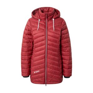 Maier Sports Outdoorový kabát 'Notos'  tmavočervená / biela