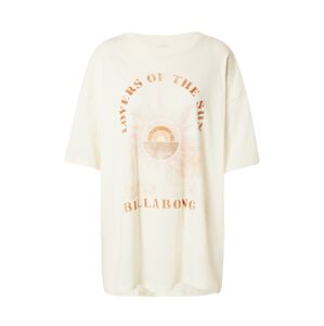 BILLABONG Funkčné tričko  šedobiela / ružová / koňaková