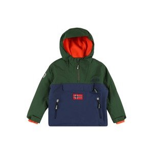 TROLLKIDS Outdoorová bunda 'Kirkenes'  tmavozelená / námornícka modrá / červená