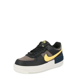Nike Sportswear Nízke tenisky 'AIR FORCE 1 SHADOW'  čierna / žltá / hnedá