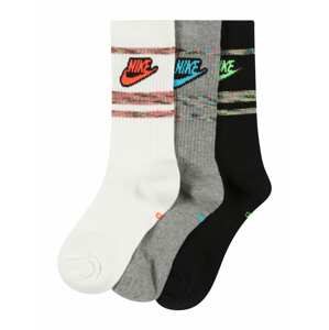 Nike Sportswear Socken  biela / sivá / čierna / zmiešané farby