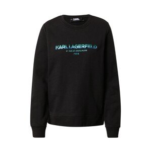 Karl Lagerfeld Mikina  čierna / modrá