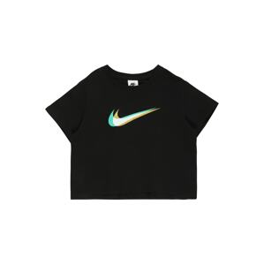 Nike Sportswear Tričko  čierna / biela / svetlozelená