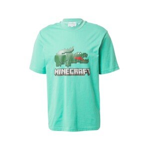 LACOSTE T-Shirt  zelená / nefritová / červená / sivá