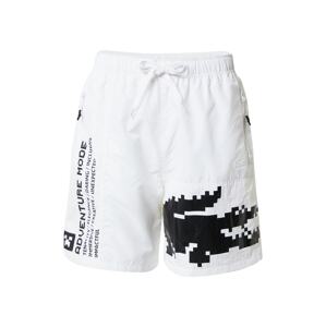 LACOSTE Shorts  biela / čierna