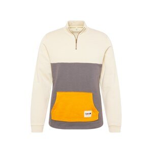 Degree Sweatshirt 'Yetisweat'  béžová / sivá / oranžová