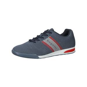 bugatti Sneaker  modrosivá / tmavočervená / sivá