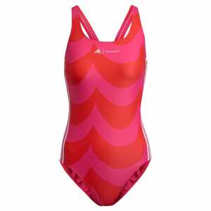 ADIDAS PERFORMANCE Športové jednodielne plavky  purpurová / červená