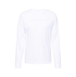 Abercrombie & Fitch T-Shirt  biela / svetlosivá