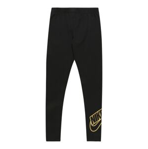 Nike Sportswear Legíny  čierna / žltá