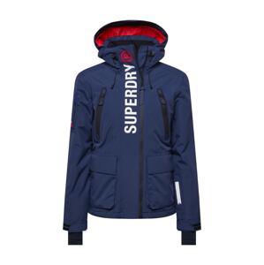 Superdry Snow Outdoorová bunda 'Ultimate Rescue'  námornícka modrá / biela / čierna / červená