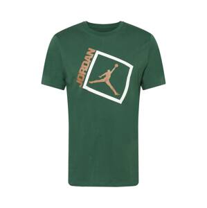 Jordan Tričko  zelená / biela / hnedá