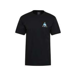 HUF T-Shirt 'HOT DICE'  čierna / biela / svetlomodrá