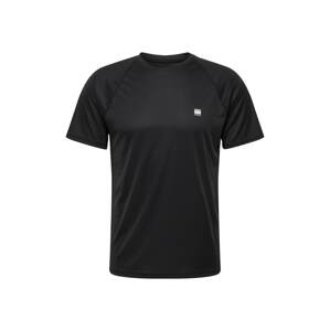 Superdry Funkčné tričko  čierna / biela / svetlosivá