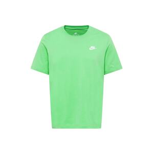 Nike Sportswear Funkčné tričko 'Club'  kiwi / biela