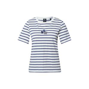 G-Star RAW Shirt  biela / námornícka modrá / tmavomodrá / tmavosivá