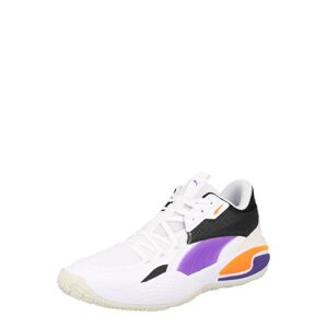 PUMA Športová obuv 'Court Rider'  biela / fialová / čierna / oranžová