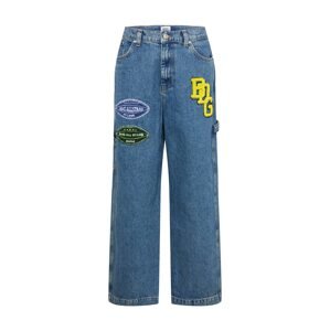 BDG Urban Outfitters Džínsy 'CARPENTER JACK'  modrá denim / tmavomodrá / žltá / čierna / biela