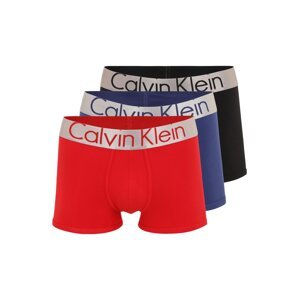 Calvin Klein Underwear Boxerky  červená / čierna / kobaltovomodrá / striebornosivá