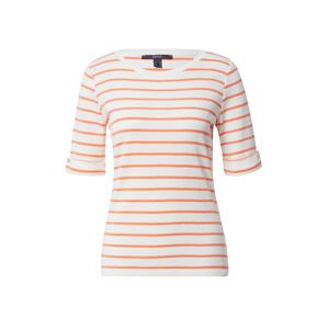 Esprit Collection Tričko  šedobiela / oranžová
