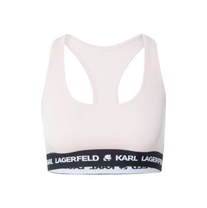 Karl Lagerfeld Podprsenka  pastelovo ružová / čierna / biela