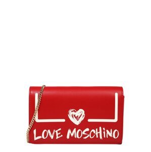 Love Moschino Taška cez rameno  červená / biela