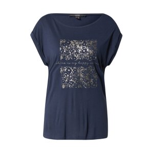 Esprit Collection Tričko  námornícka modrá / strieborná