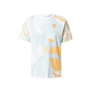 ADIDAS ORIGINALS T-Shirt  biela / azúrová / marhuľová