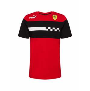 PUMA Funkčné tričko 'Ferrari Race'  červená / žltá / čierna / biela