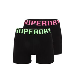 Superdry Boxerky  svetlozelená / ružová / čierna