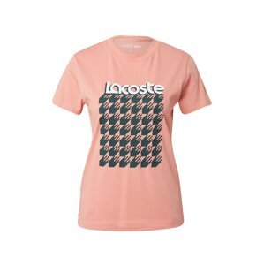 Lacoste Sport Funkčné tričko  svetloružová / tmavozelená / biela