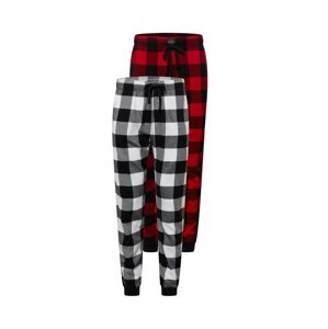 HOLLISTER Pyžamové nohavice  červená / čierna / šedobiela / sivá melírovaná / bordová