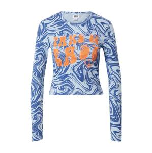 BDG Urban Outfitters Tričko  modrá / svetlomodrá / oranžová