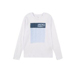 Jack & Jones Junior Tričko 'ULA'  biela / svetlomodrá / tmavomodrá / námornícka modrá