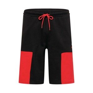 PUMA Nohavice  čierna / červená / biela