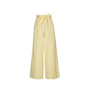 FRNCH PARIS Plisované nohavice 'Parvedy'  pastelovo žltá
