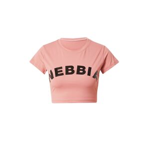 NEBBIA Funkčné tričko  ružová / čierna